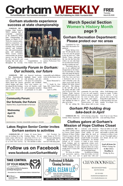 Gorham Weekly - Mar 26, 2026