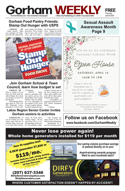 Gorham Weekly - Apr 9, 2026