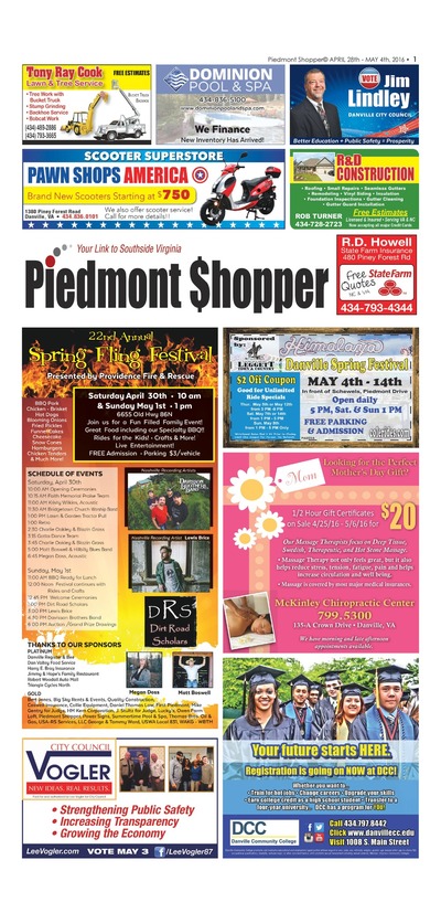 Piedmont Shopper - Apr 28, 2016