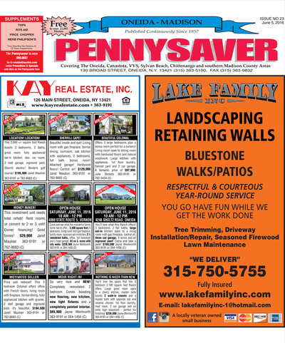 Oneida-Madison Pennysaver - Jun 5, 2016