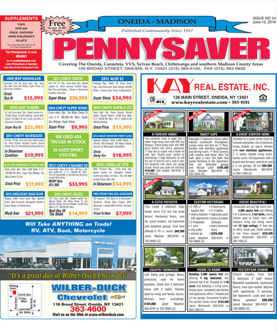 Oneida-Madison Pennysaver - Jun 12, 2016