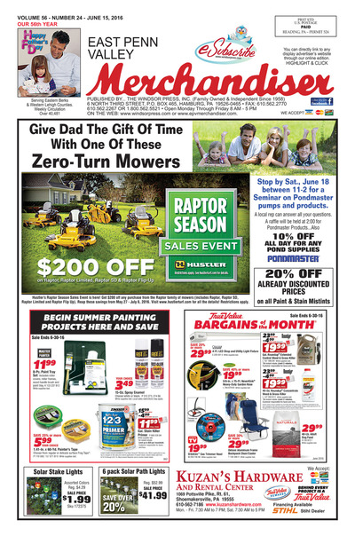 East Penn Valley Merchandiser - Jun 15, 2016