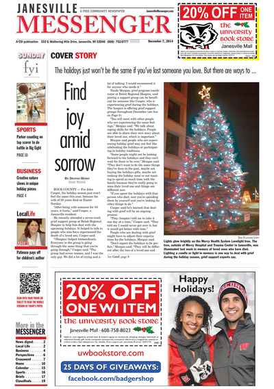 Janesville Messenger Sunday - Dec 7, 2014