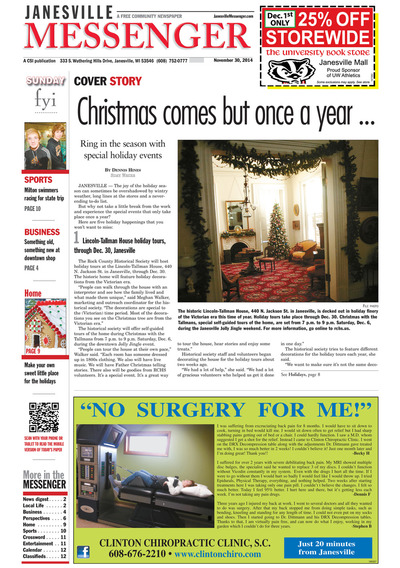 Janesville Messenger Sunday - Nov 30, 2014