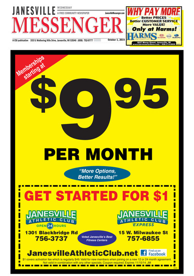 Janesville Messenger Wednesday - Oct 1, 2014