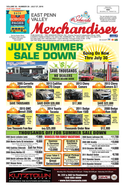 East Penn Valley Merchandiser - Jul 27, 2016