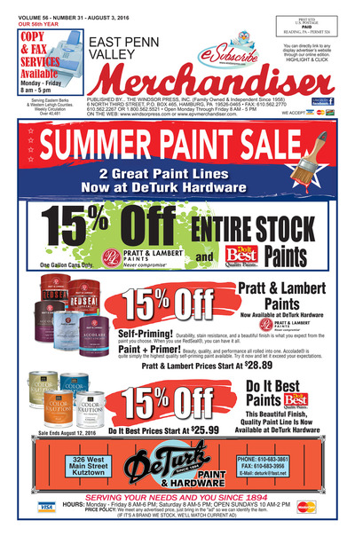 East Penn Valley Merchandiser - Aug 3, 2016