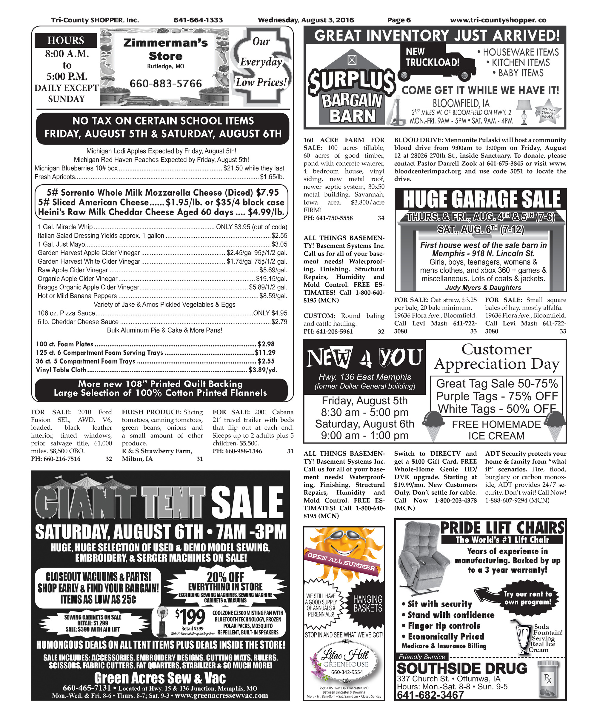 Tri-County Shopper - Aug 3, 2016