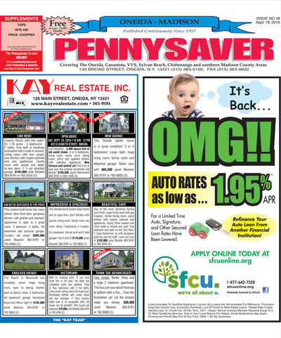 Oneida-Madison Pennysaver - Sep 18, 2016