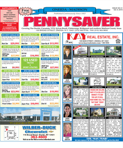 Oneida-Madison Pennysaver - Oct 9, 2016