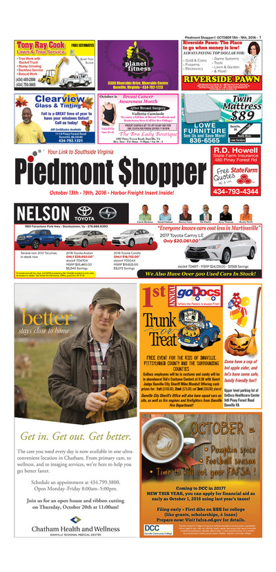 Piedmont Shopper - Oct 13, 2016