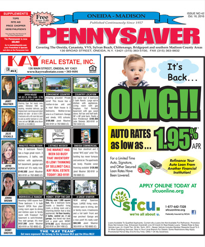 Oneida-Madison Pennysaver - Oct 16, 2016