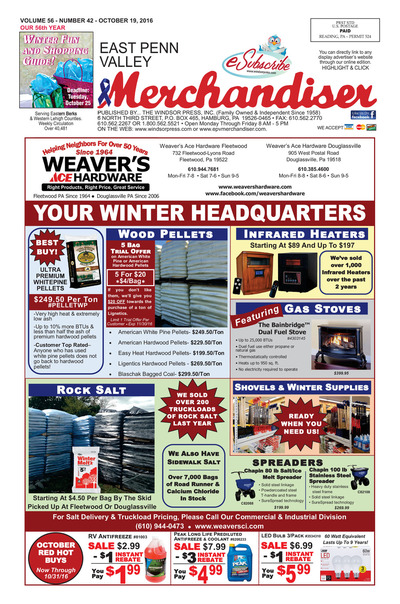 East Penn Valley Merchandiser - Oct 19, 2016