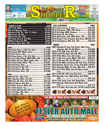 Tri-County Shopper - Oct 19, 2016