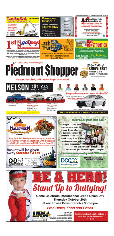 Piedmont Shopper - Oct 20, 2016
