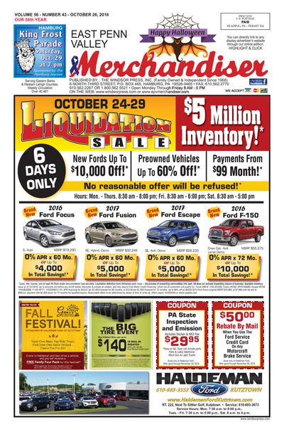 East Penn Valley Merchandiser - Oct 26, 2016