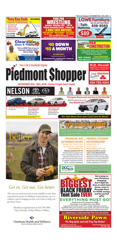 Piedmont Shopper - Nov 10, 2016