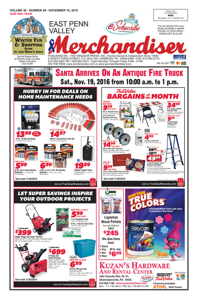 East Penn Valley Merchandiser - Nov 16, 2016