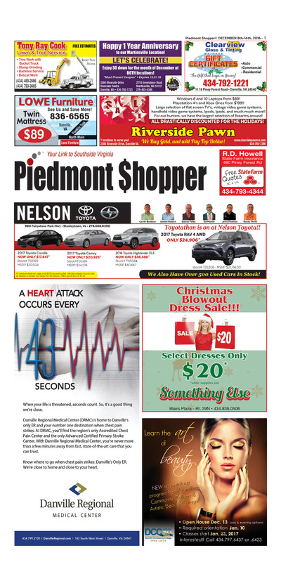 Piedmont Shopper - Dec 8, 2016