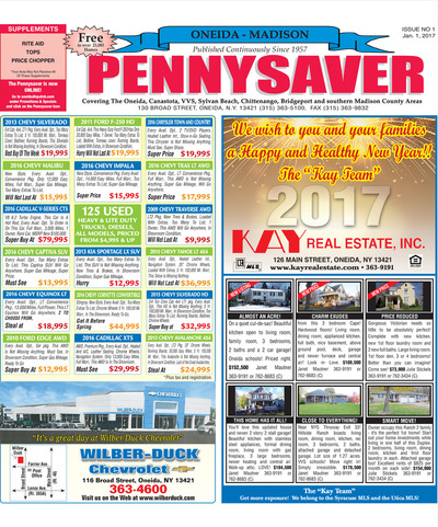 Oneida-Madison Pennysaver - Jan 1, 2017