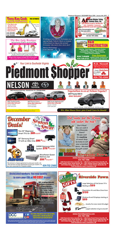 Piedmont Shopper - Dec 22, 2016