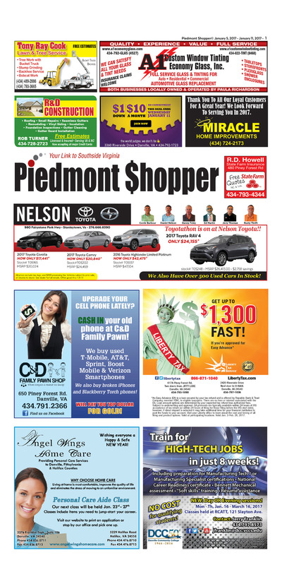 Piedmont Shopper - Jan 5, 2017