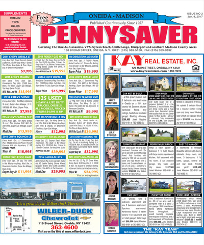 Oneida-Madison Pennysaver - Jan 8, 2017