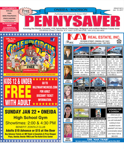 Oneida-Madison Pennysaver - Jan 15, 2017