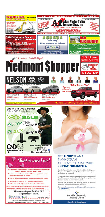 Piedmont Shopper - Feb 9, 2017