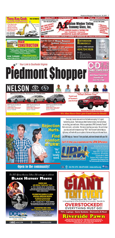 Piedmont Shopper - Feb 16, 2017