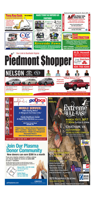 Piedmont Shopper - Feb 23, 2017