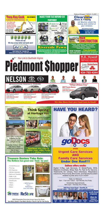 Piedmont Shopper - Mar 8, 2017