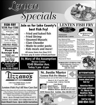 News-Herald - Special Sections - Lenten Specials