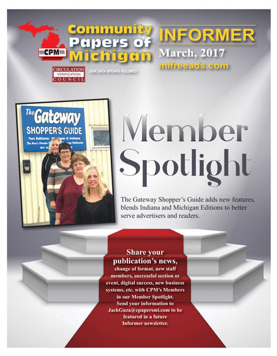 Community Papers of Michigan Newsletter - March 2017