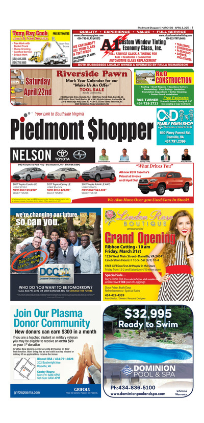 Piedmont Shopper - Mar 29, 2017