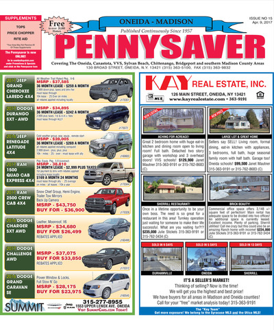 Oneida-Madison Pennysaver - Apr 9, 2017