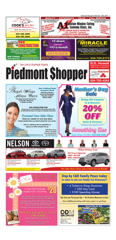 Piedmont Shopper - May 3, 2017
