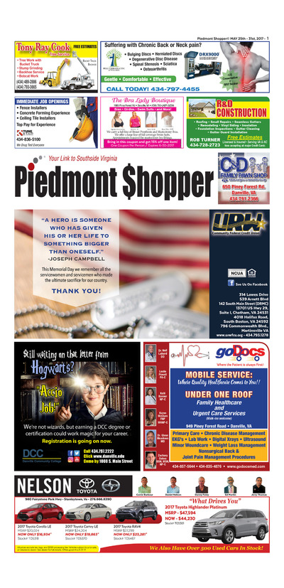 Piedmont Shopper - May 24, 2017