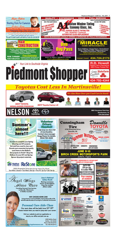 Piedmont Shopper - May 31, 2017