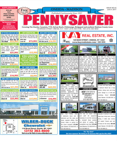 Oneida-Madison Pennysaver - Jun 4, 2017