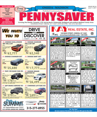 Oneida-Madison Pennysaver - Jun 11, 2017