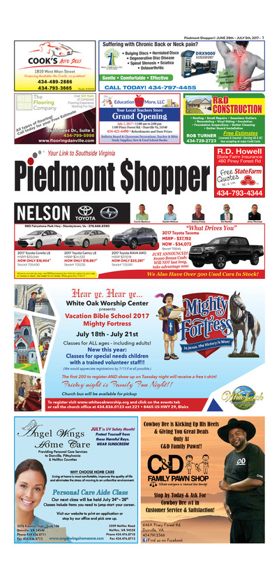 Piedmont Shopper - Jun 28, 2017