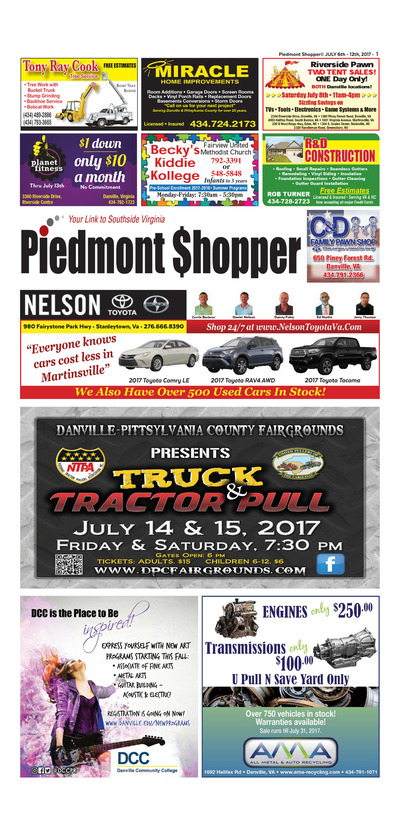 Piedmont Shopper - Jul 5, 2017