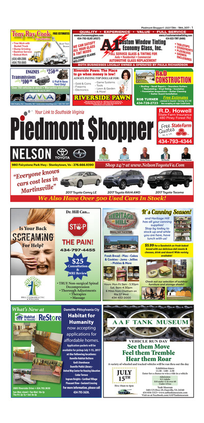 Piedmont Shopper - Jul 13, 2017