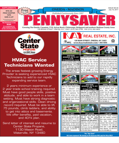 Oneida-Madison Pennysaver - Jul 16, 2017