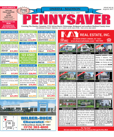 Oneida-Madison Pennysaver - Aug 6, 2017