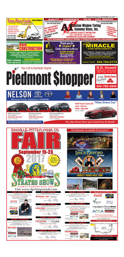 Piedmont Shopper - Sep 7, 2017