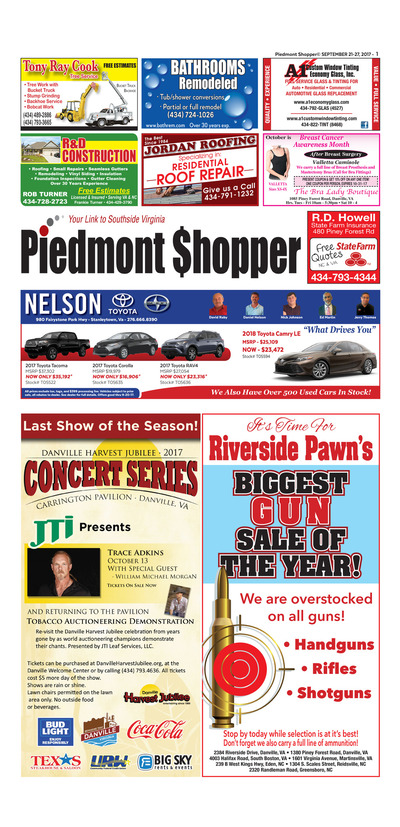 Piedmont Shopper - Sep 21, 2017