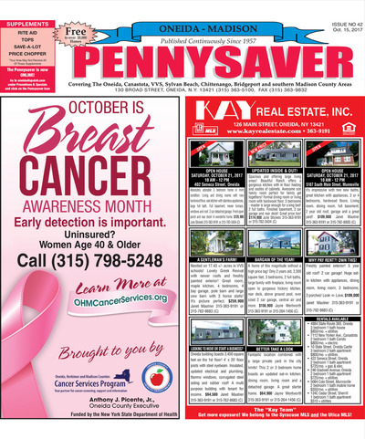 Oneida-Madison Pennysaver - Oct 15, 2017