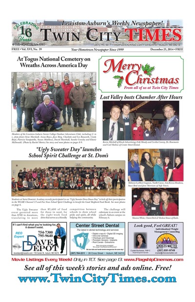 Twin City Times - Dec 25, 2014